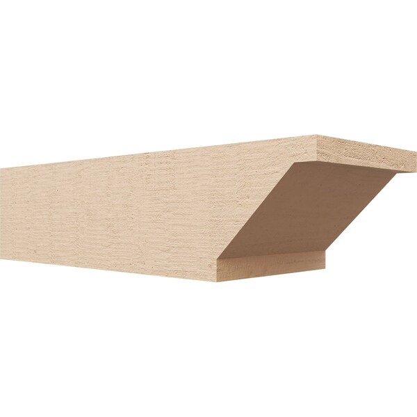 Ekena Millwork 6in. W x 4in. H x 16in. L Burlington Woodgrain TimberThane Rafter Tail, Primed Tan RFTUR06X04X16BURRCPR - main